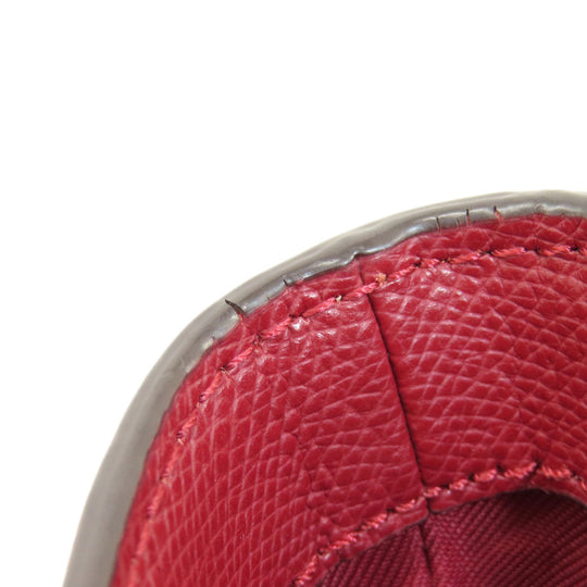 COACH Tote Bag 36455 leather Red logo Women Used Authentic