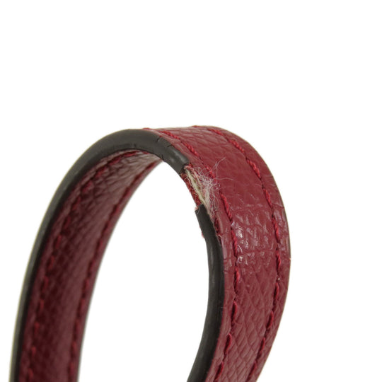 COACH Tote Bag 36455 leather Red logo Women Used Authentic