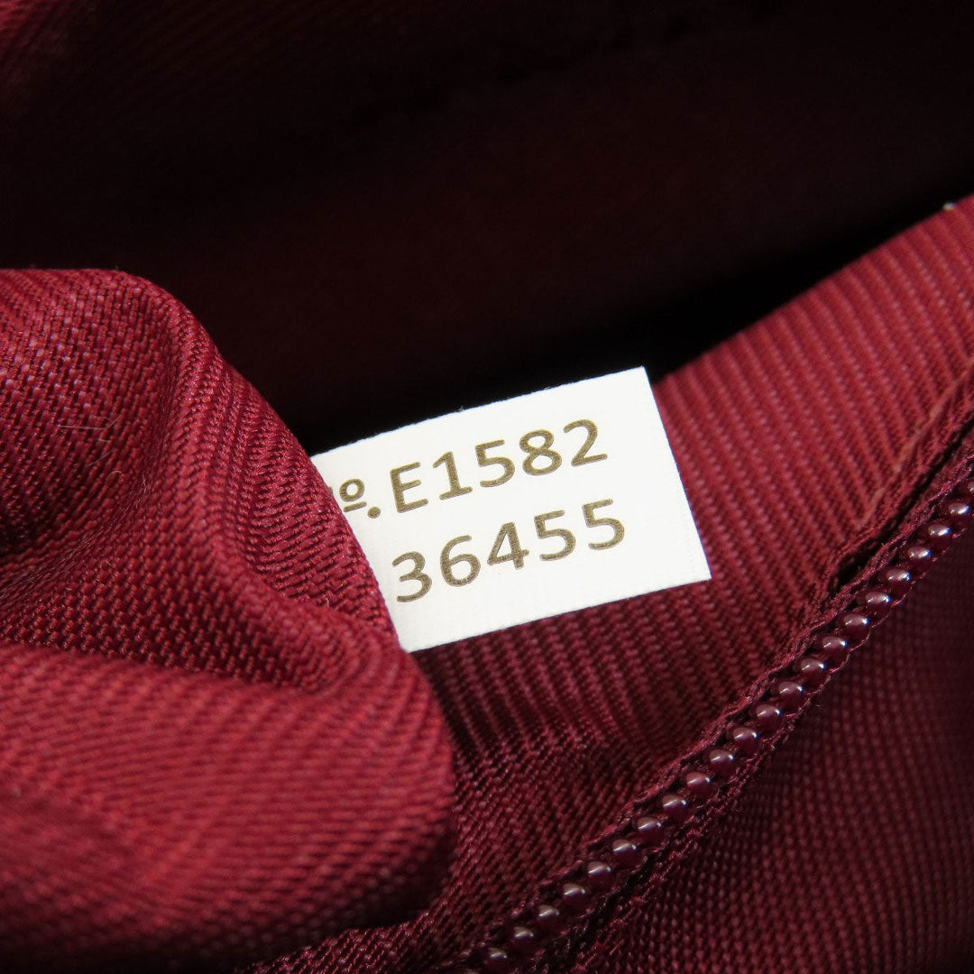 COACH Tote Bag 36455 leather Red logo Women Used Authentic