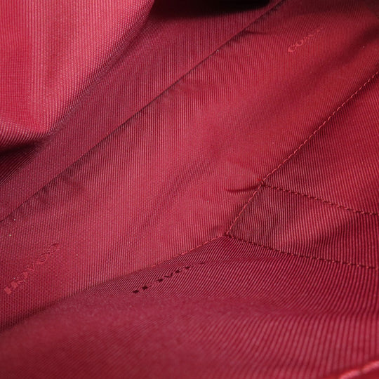 COACH Tote Bag 36455 leather Red logo Women Used Authentic