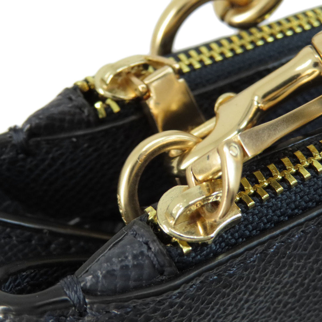 COACH Tote Bag F25397 leather black logo 2WAY Women Used Authentic