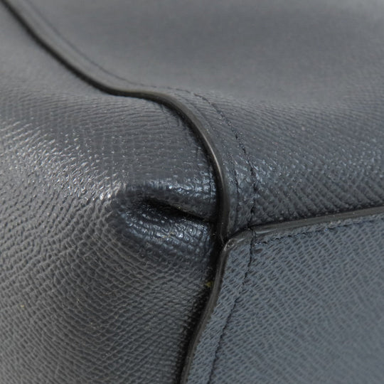 COACH Tote Bag F25397 leather black logo 2WAY Women Used Authentic