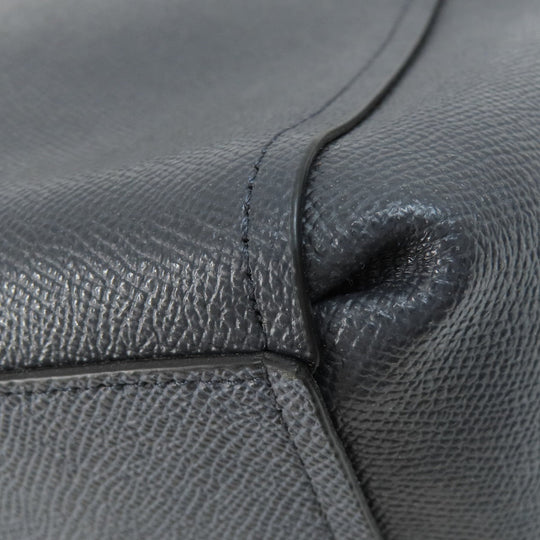 COACH Tote Bag F25397 leather black logo 2WAY Women Used Authentic