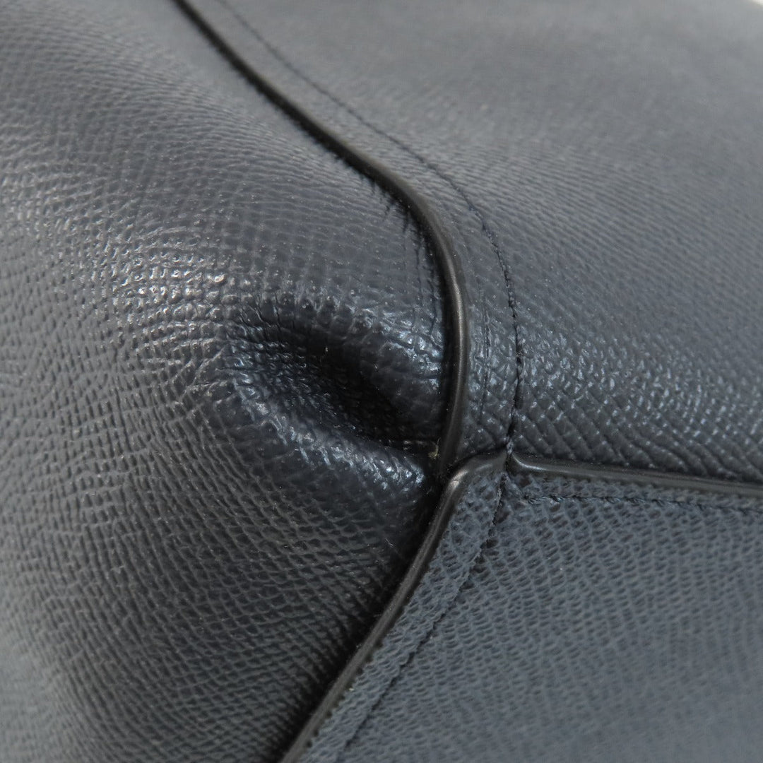 COACH Tote Bag F25397 leather black logo 2WAY Women Used Authentic