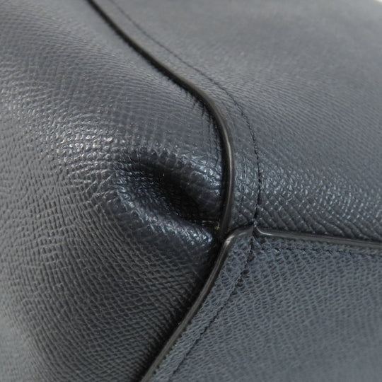 COACH Tote Bag F25397 leather black logo 2WAY Women Used Authentic