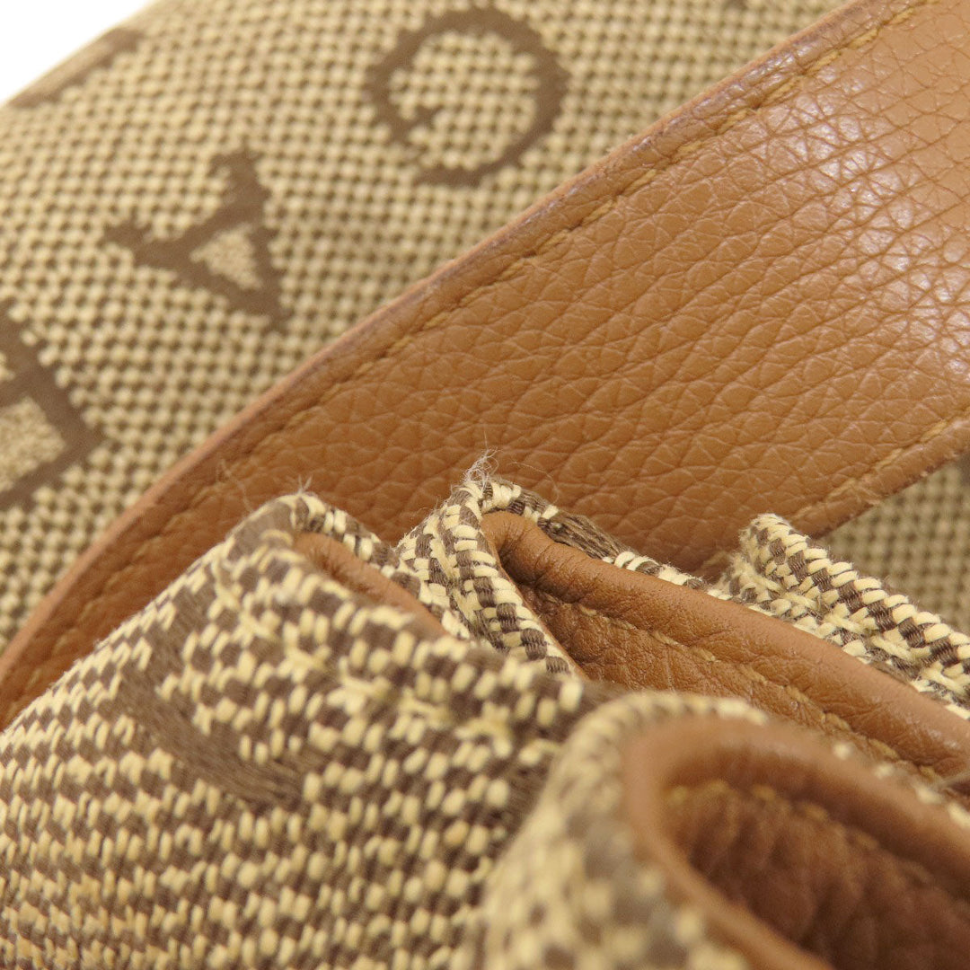 BVLGARI Tote Bag canvas Brown Logo mania