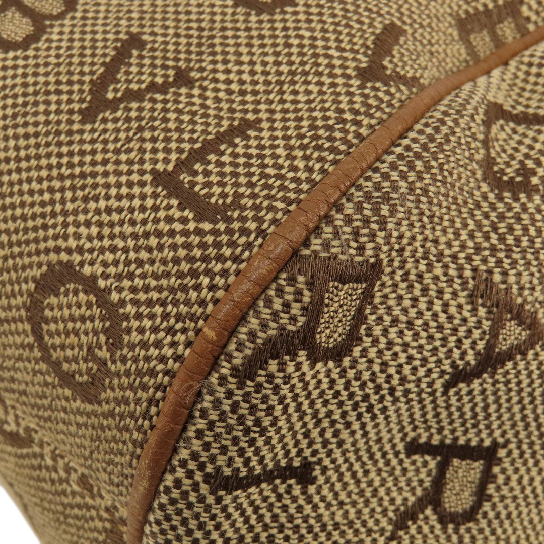 BVLGARI Tote Bag canvas Brown Logo mania