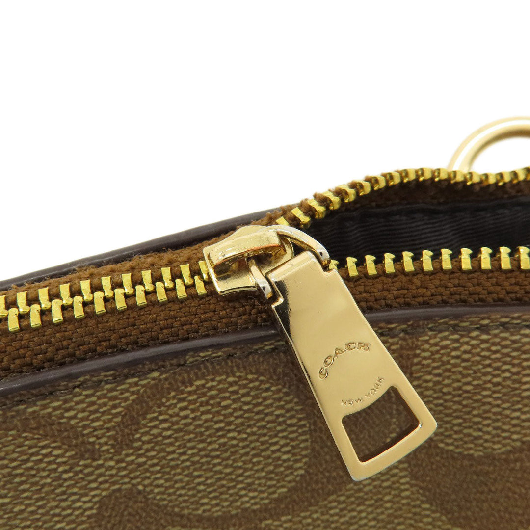 COACH Handbag F28989 PVC Brown Signature 2WAY