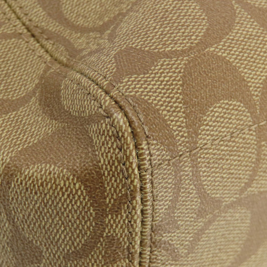 COACH Handbag F28989 PVC Brown Signature 2WAY