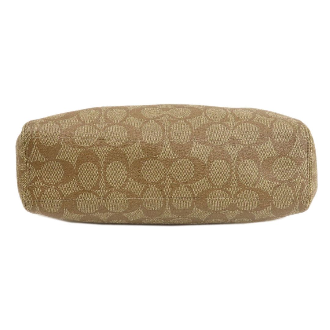 COACH Handbag F28989 PVC Brown Signature 2WAY