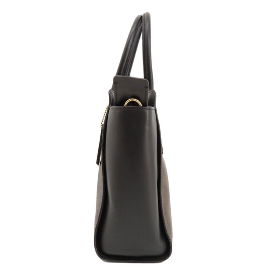 COACH Handbag F31957 PVC black Signature 2WAY