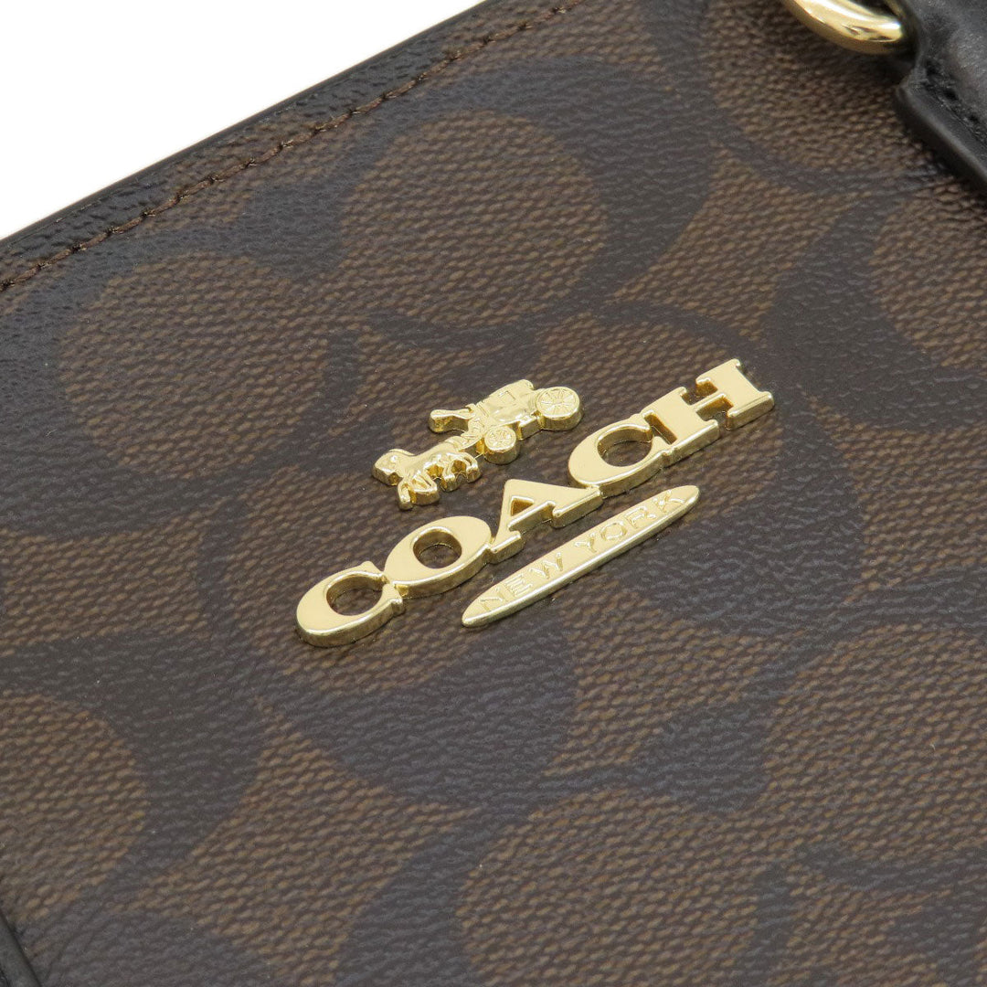 COACH Handbag F31957 PVC black Signature 2WAY