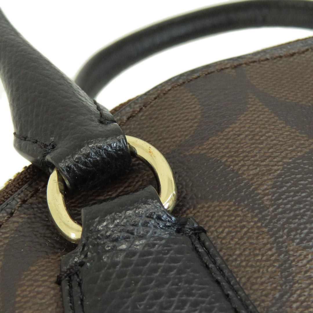 COACH Handbag F34083 PVC Brown Signature 2WAY Women Used Authentic