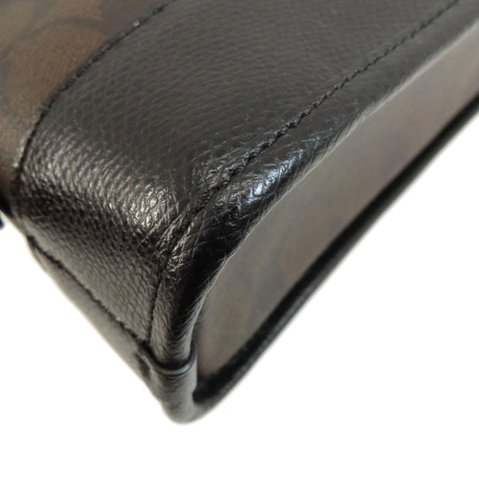 COACH Handbag F34083 PVC Brown Signature 2WAY Women Used Authentic