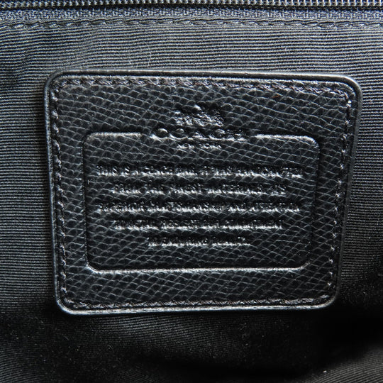 COACH Handbag F34083 PVC Brown Signature 2WAY Women Used Authentic