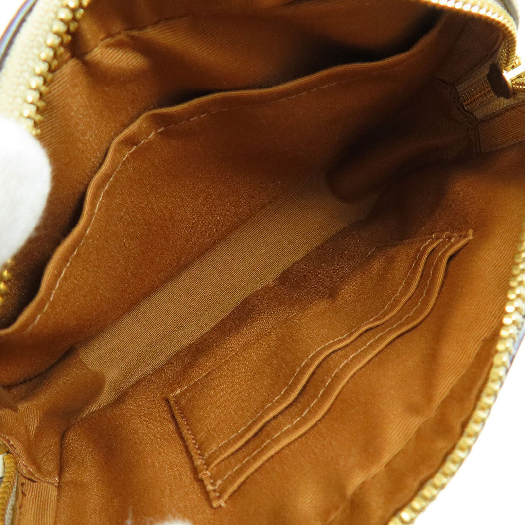 COACH Shoulder Bag 91677 PVC white Signature Women Used Authentic