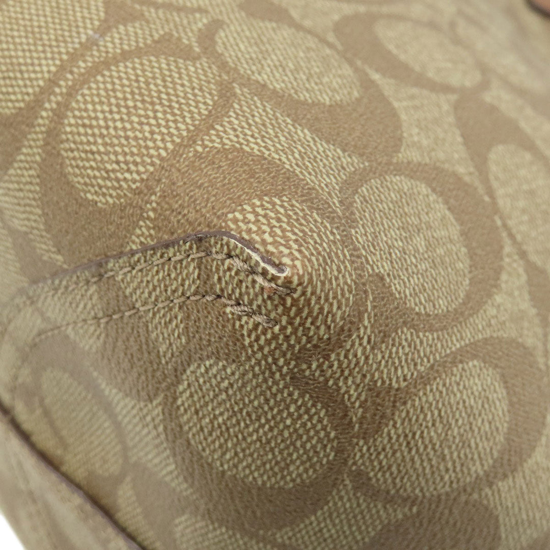 COACH Tote Bag F36658 PVC Brown reversible