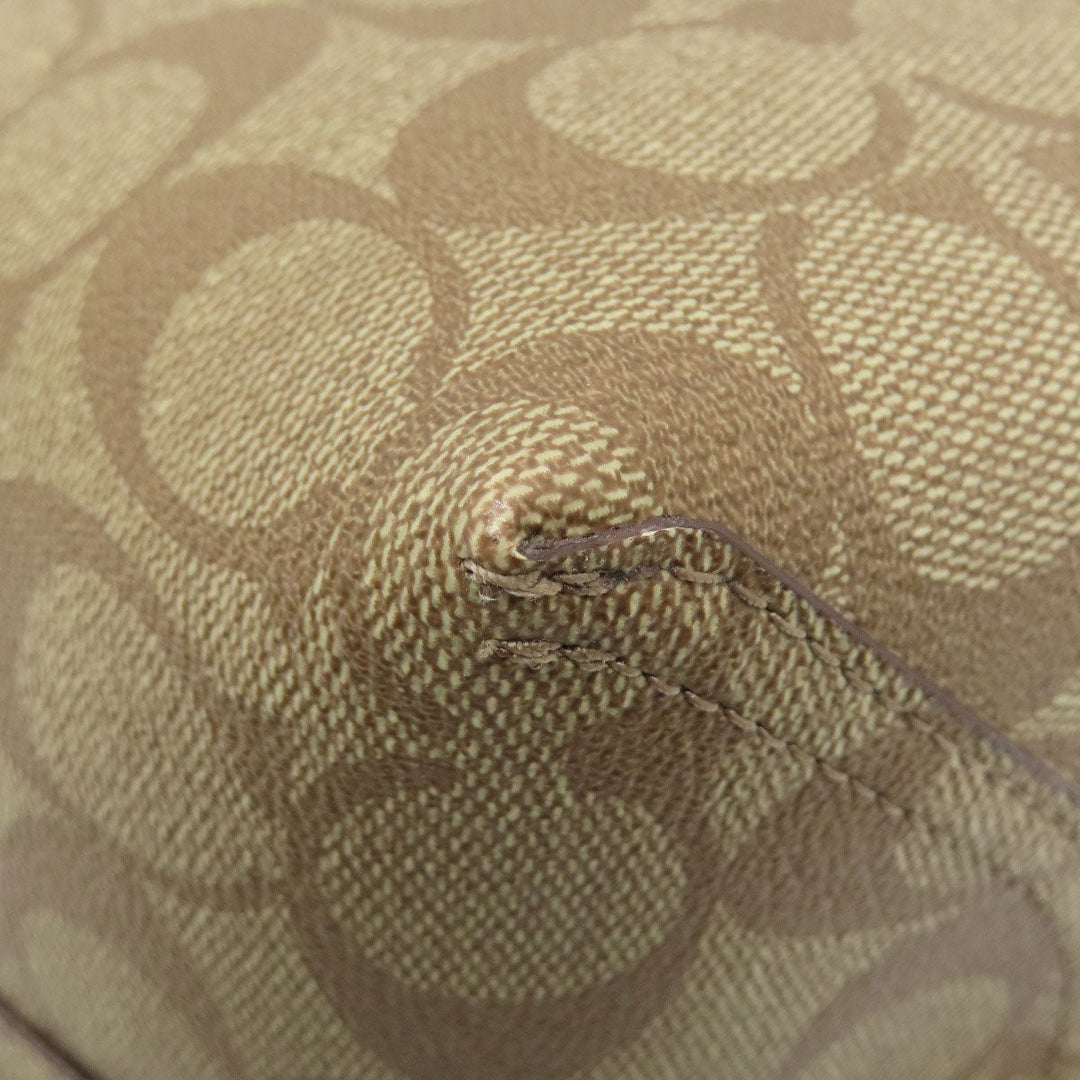 COACH Tote Bag F36658 PVC Brown reversible