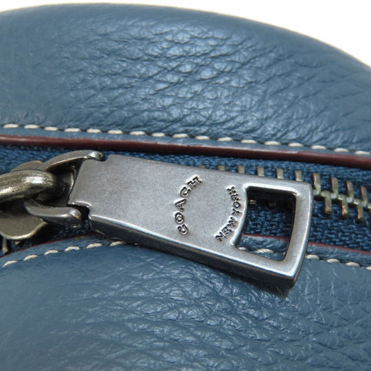 COACH Shoulder Bag CF305 leather Navy Snoopy collaboration