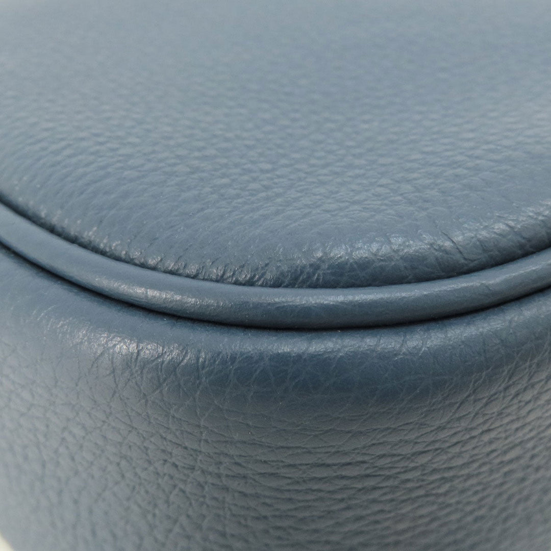 COACH Shoulder Bag CF305 leather Navy Snoopy collaboration