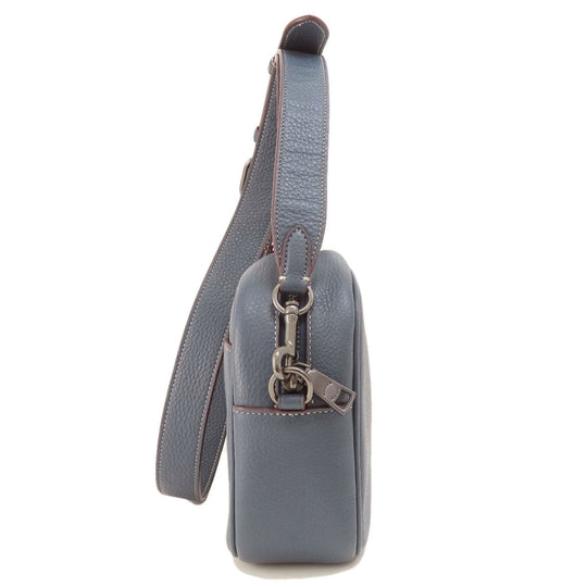 COACH Shoulder Bag CF305 leather Navy Snoopy collaboration