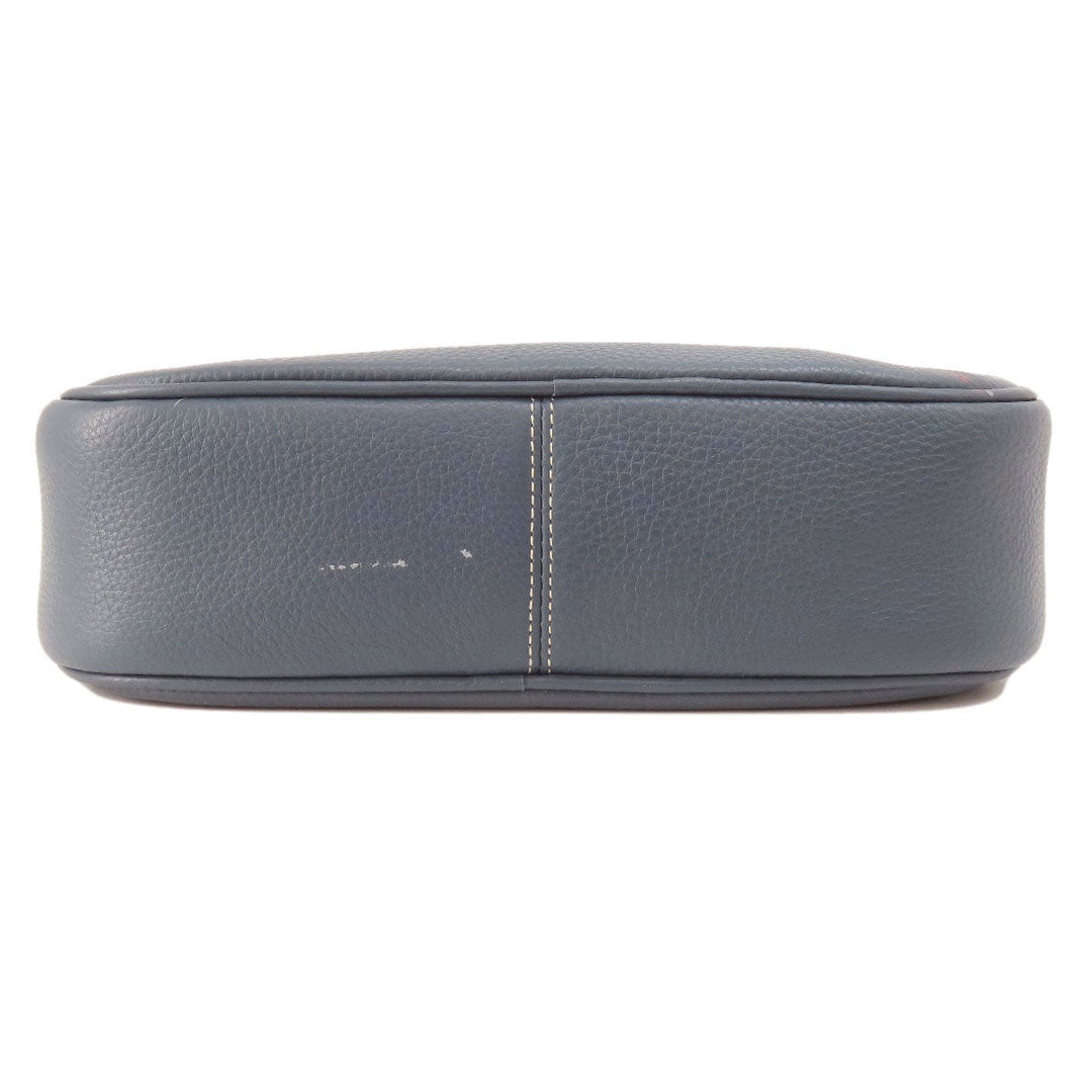 COACH Shoulder Bag CF305 leather Navy Snoopy collaboration