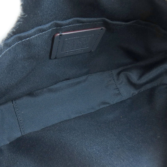 COACH Shoulder Bag CF305 leather Navy Snoopy collaboration