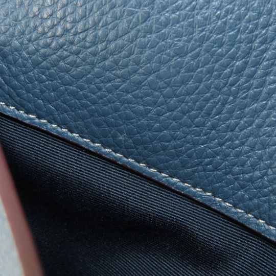 COACH Shoulder Bag CF305 leather Navy Snoopy collaboration