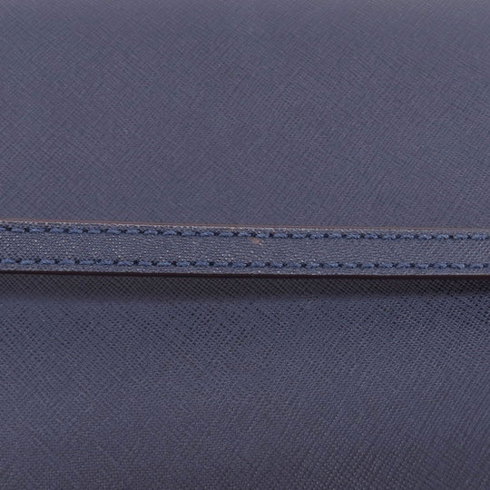 MICHAEL KORS Shoulder Bag PVC Navy logo Women Used Authentic