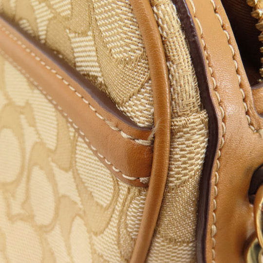 COACH Shoulder Bag F28959 canvas Brown Signature Women Used Authentic