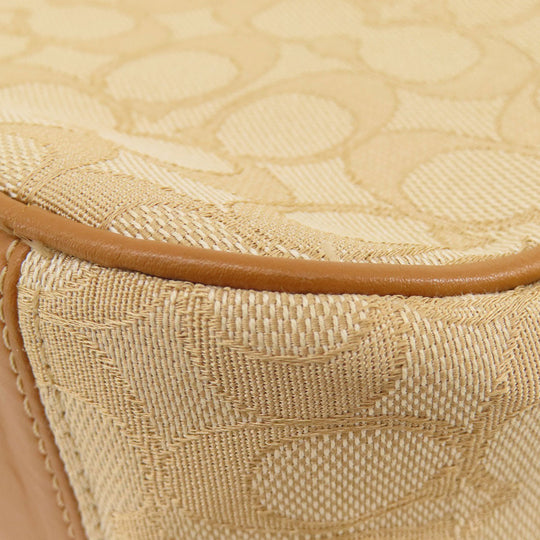 COACH Shoulder Bag F28959 canvas Brown Signature Women Used Authentic