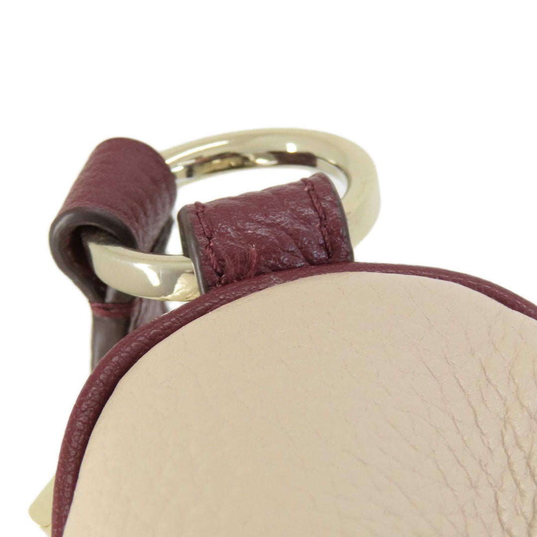 Kate Spade Handbag leather white logoMetal 2WAY Women Used Authentic