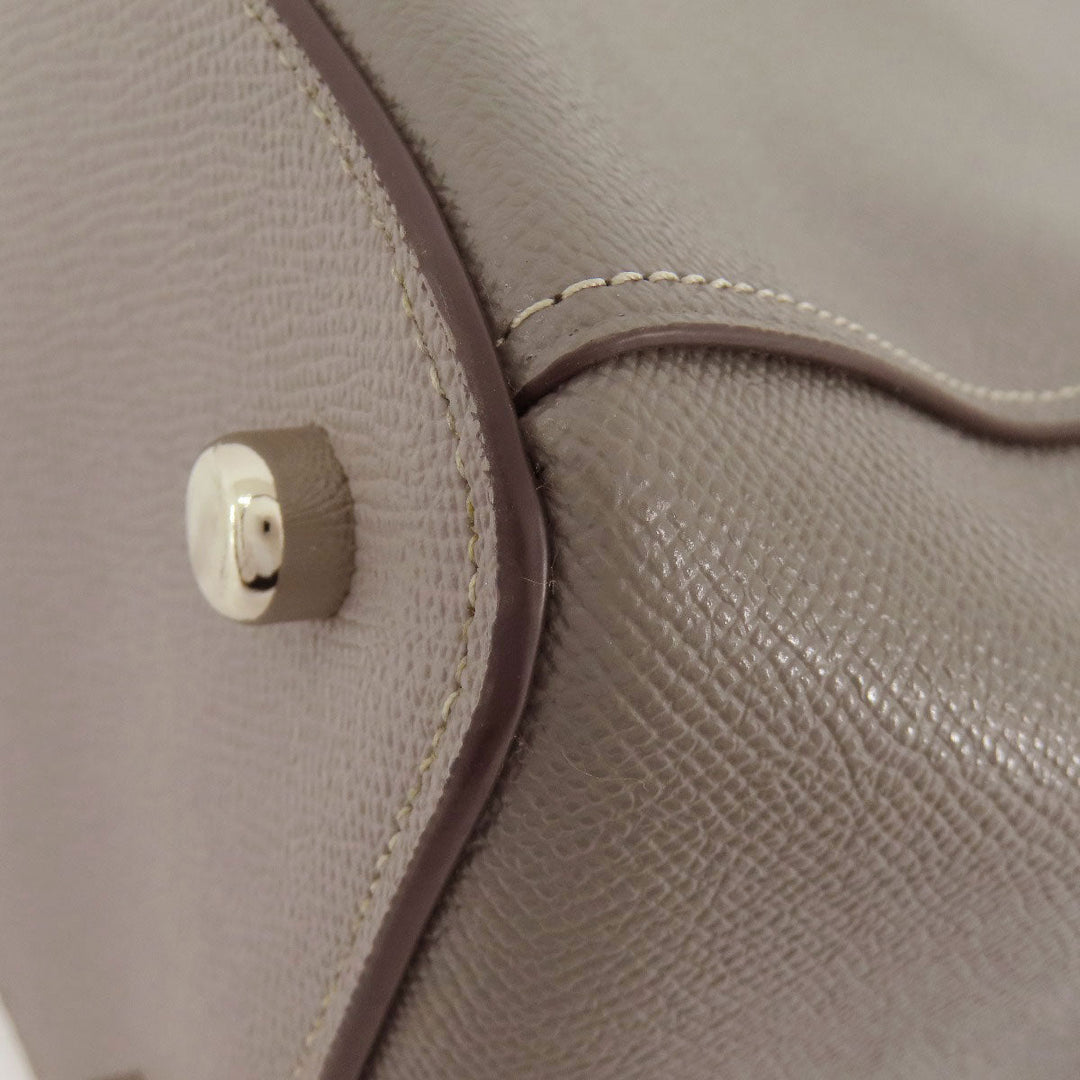 COACH Tote Bag F31474 PVC gray logoMetal Women Used Authentic