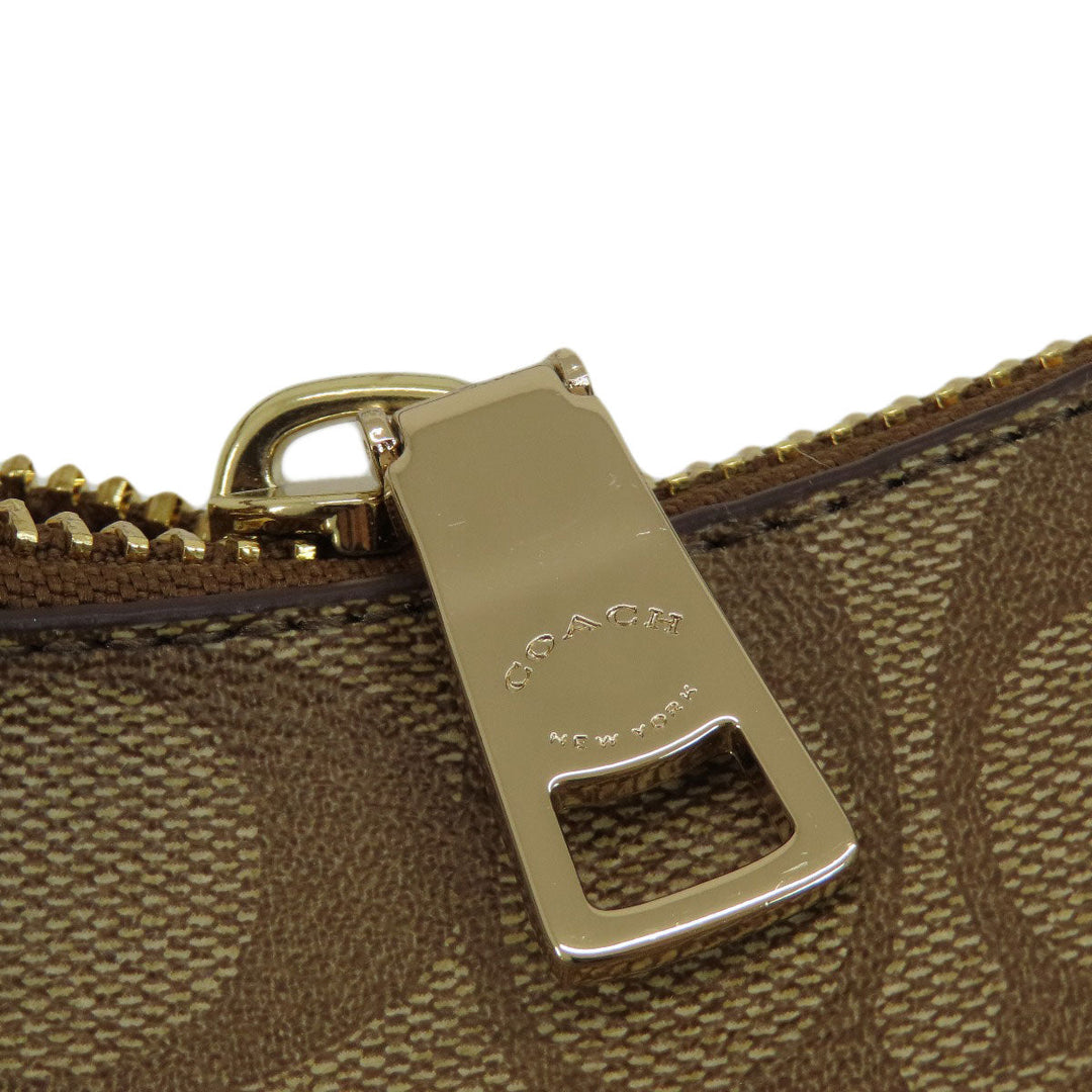 COACH Shoulder Bag F38267 PVC Brown Signature 2WAY