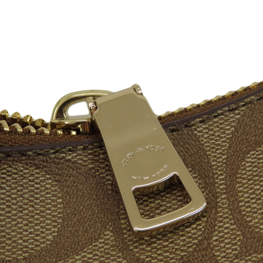 COACH Shoulder Bag F38267 PVC Brown Signature 2WAY