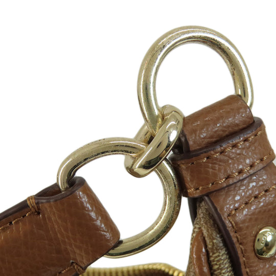 COACH Shoulder Bag F38267 PVC Brown Signature 2WAY