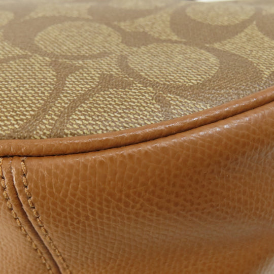 COACH Shoulder Bag F38267 PVC Brown Signature 2WAY