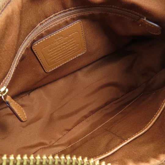 COACH Shoulder Bag F38267 PVC Brown Signature 2WAY