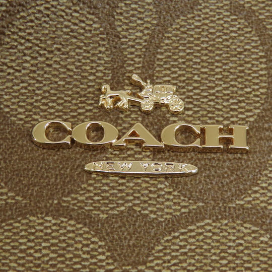 COACH Shoulder Bag F38267 PVC Brown Signature 2WAY