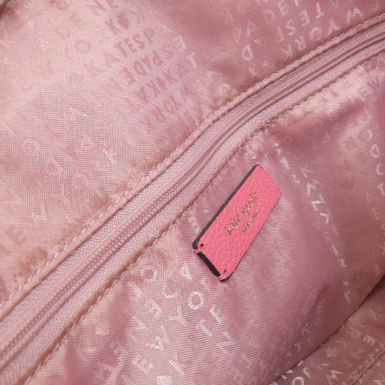 Kate Spade Handbag leather pink logo 2WAY Women Used Authentic