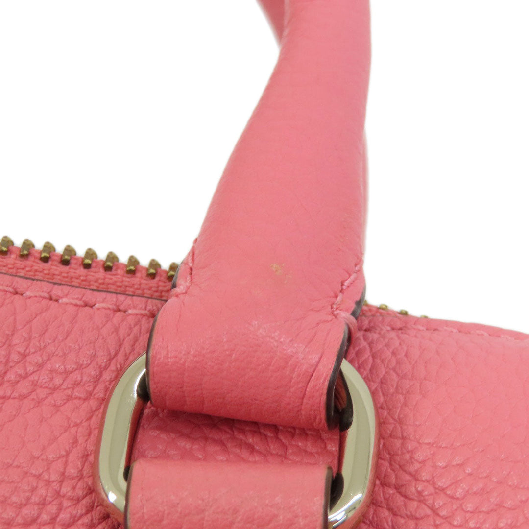 Kate Spade Handbag leather pink logo 2WAY Women Used Authentic