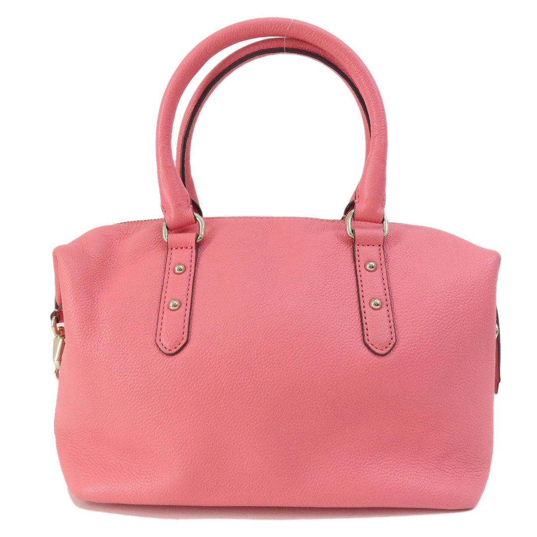 Kate Spade Handbag leather pink logo 2WAY Women Used Authentic