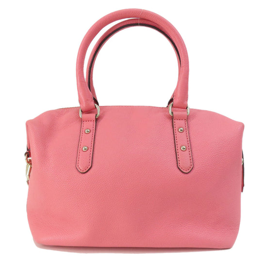 Kate Spade Handbag leather pink logo 2WAY Women Used Authentic