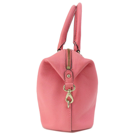 Kate Spade Handbag leather pink logo 2WAY Women Used Authentic