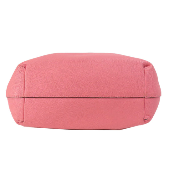 Kate Spade Handbag leather pink logo 2WAY Women Used Authentic