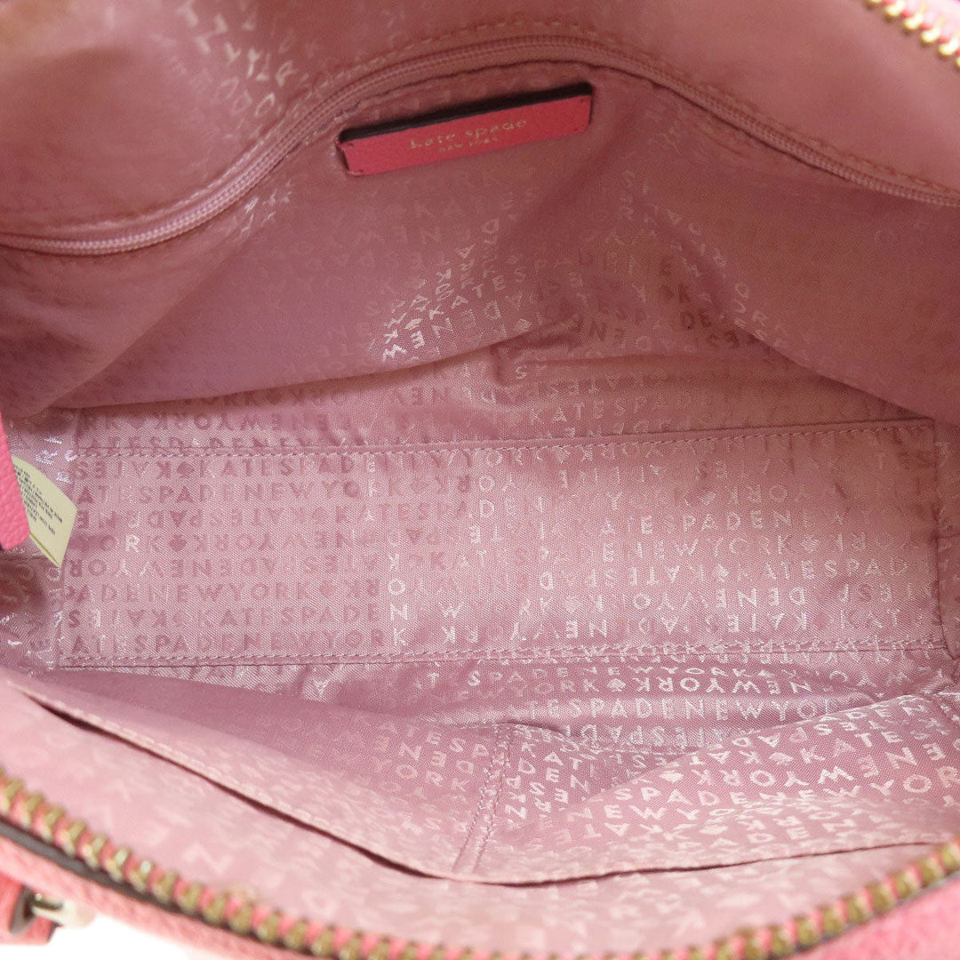 Kate Spade Handbag leather pink logo 2WAY Women Used Authentic
