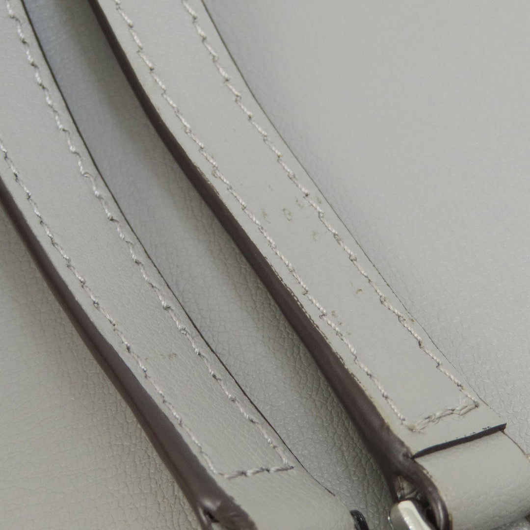 MICHAEL KORS Handbag PVC gray logoMetal 2WAY Women Used Authentic