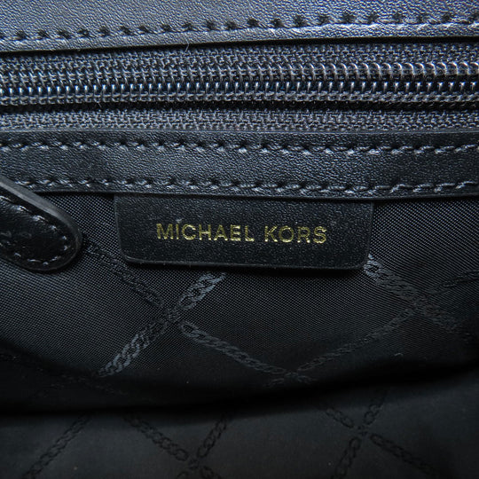 MICHAEL KORS Shoulder Bag PVC Brown MK signature Women Used Authentic