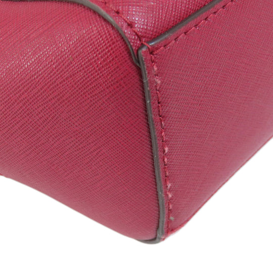 MICHAEL KORS Handbag Leather, Coated Canvas Brown MK Signature 2WAY Women Used Authentic