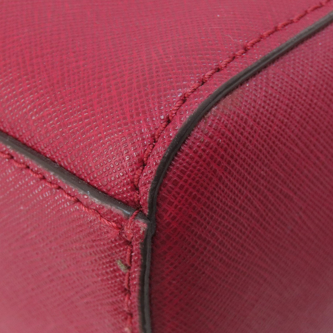 MICHAEL KORS Handbag Leather, Coated Canvas Brown MK Signature 2WAY Women Used Authentic